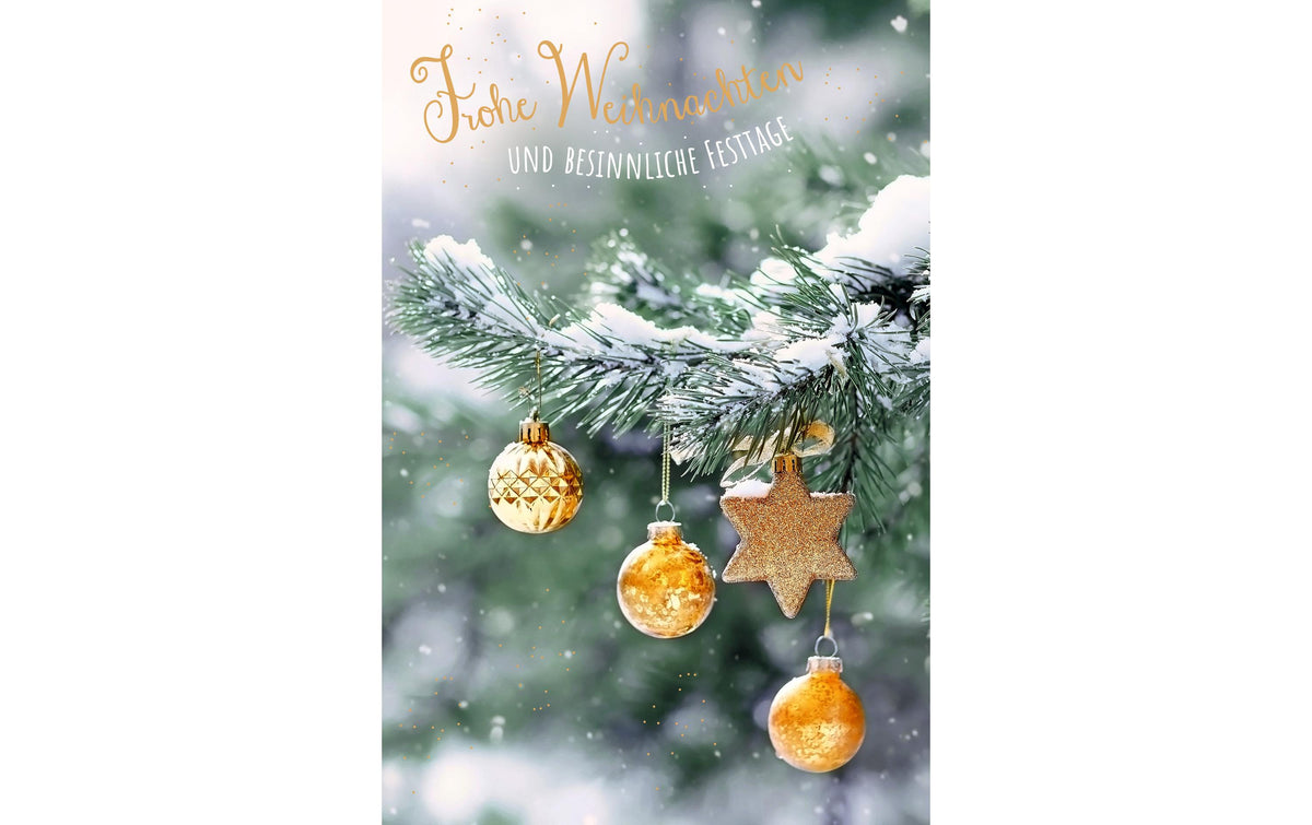 ABC Weihnachtskarte Frohe Weihnachten Format B6, 125x176mm, 1 Stück