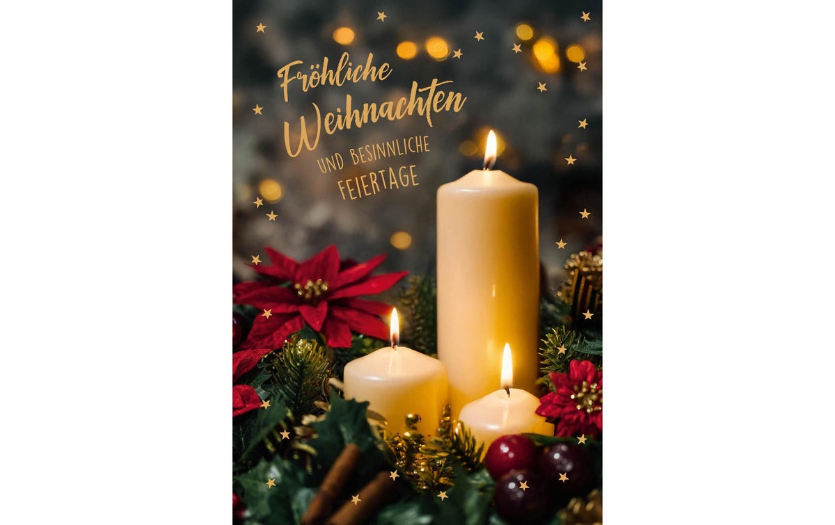 ABC Weihnachtskarten-Set Format A6, 105 x 148 mm, 5 Stück
