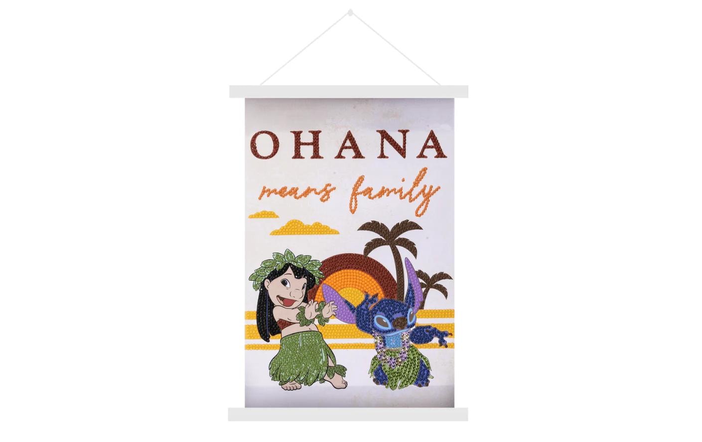 Mini Crystal Art Scroll Kit Lilo&Stitch 20x30cm