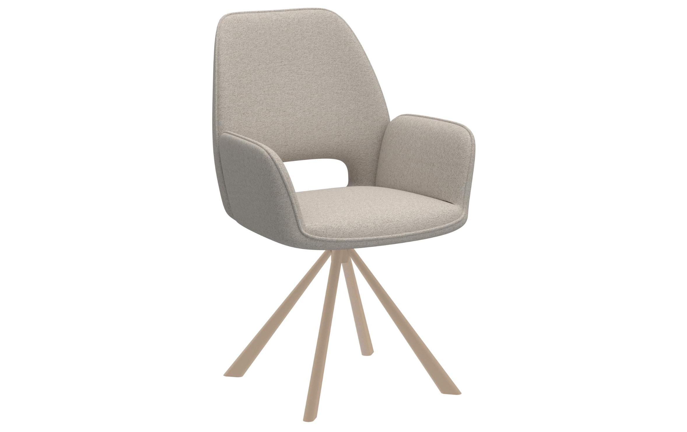 AC Design Esszimmerstuhl Graham 2 Stück Stahl/Textil, Beige