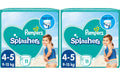 Pampers Splashers Gr. 4-5 Tragepack, 2 x 11 Stück