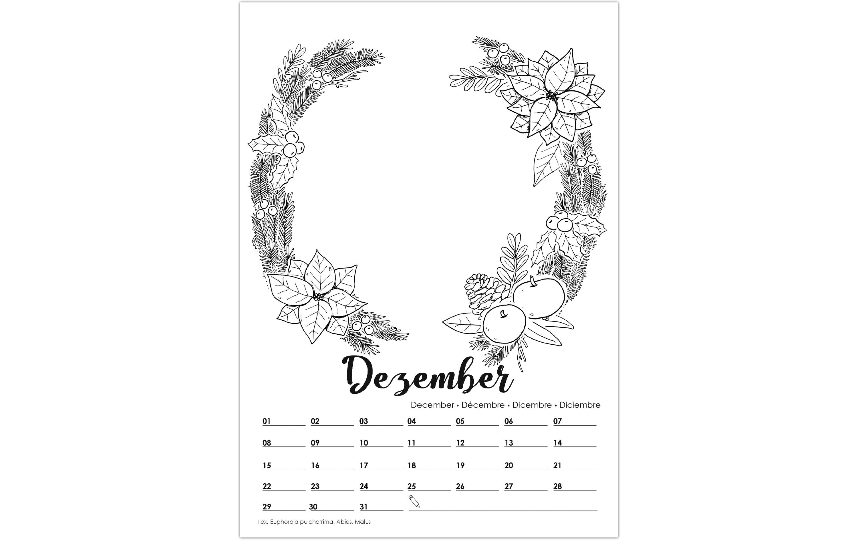 Ursus Bastelkalender Dauerkalender, Grösse A4