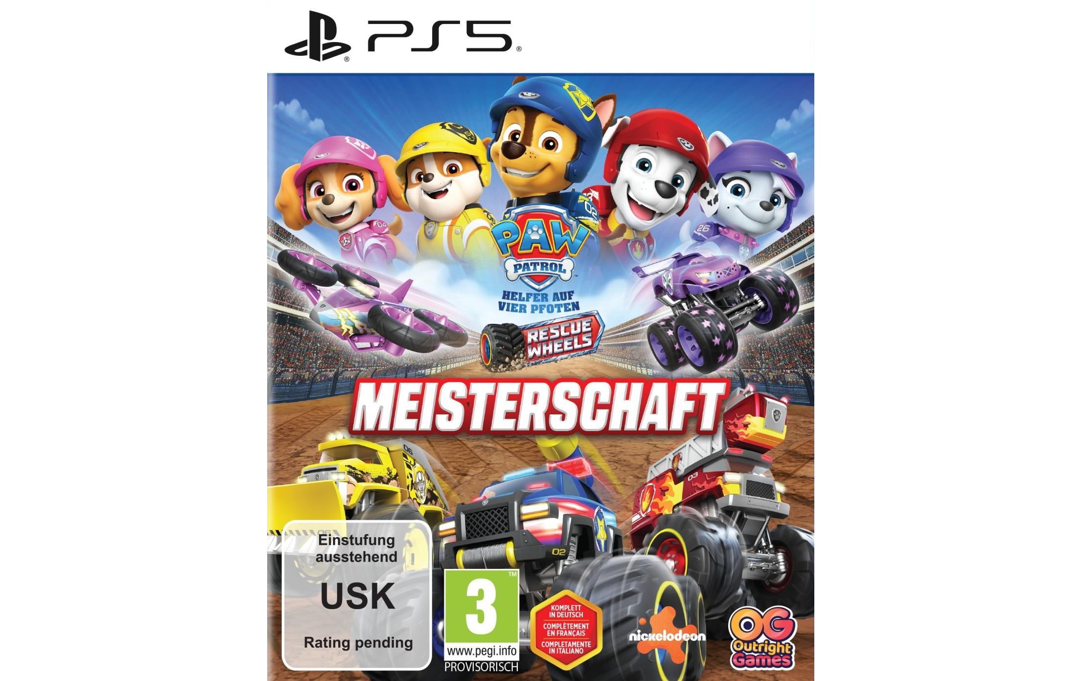 PAW Patrol Rescue Wheel: Meisterschaft, PS5 Alter: 3+