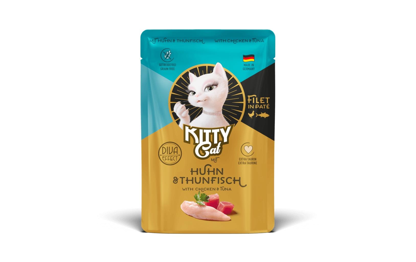 KittyCat Filét Paté Pouch Huhn, Thunfisch 85 g