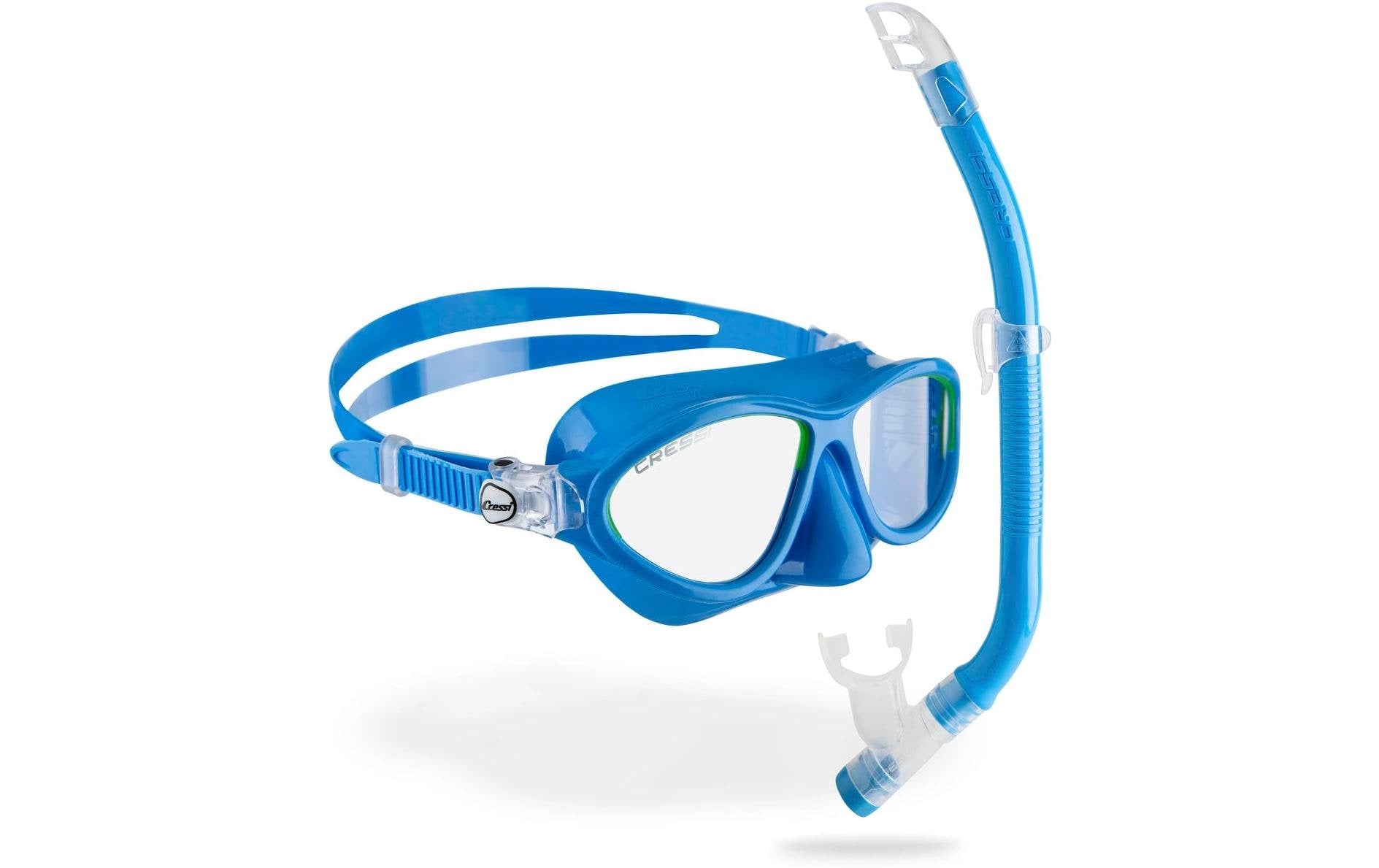 CRESSI MOON KID + TOP COMBO LIGHT BLUE/LIME