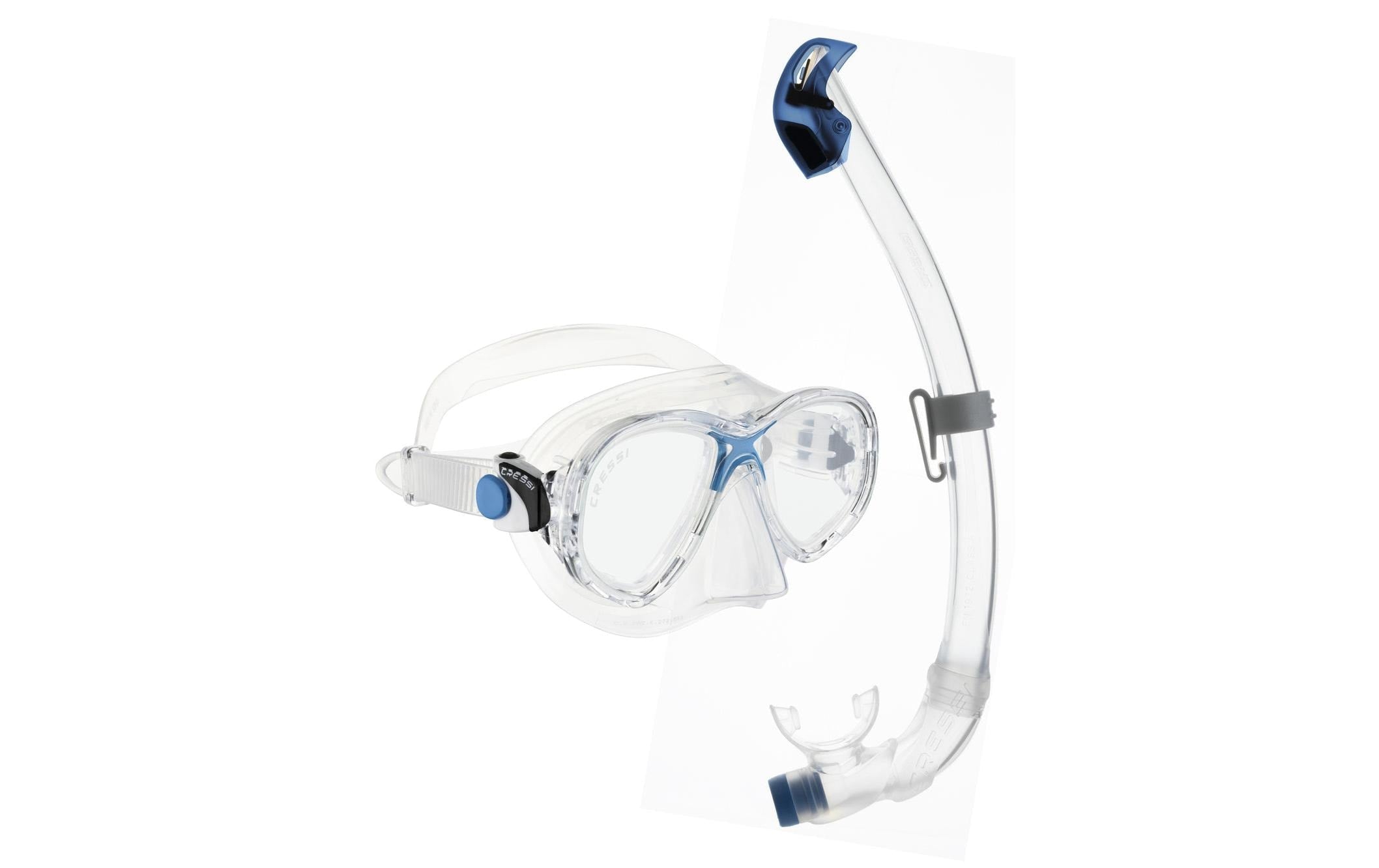 CRESSI MAREA JUNIOR + SEAL DRY JUNIOR COMBO CLEAR/AZURE