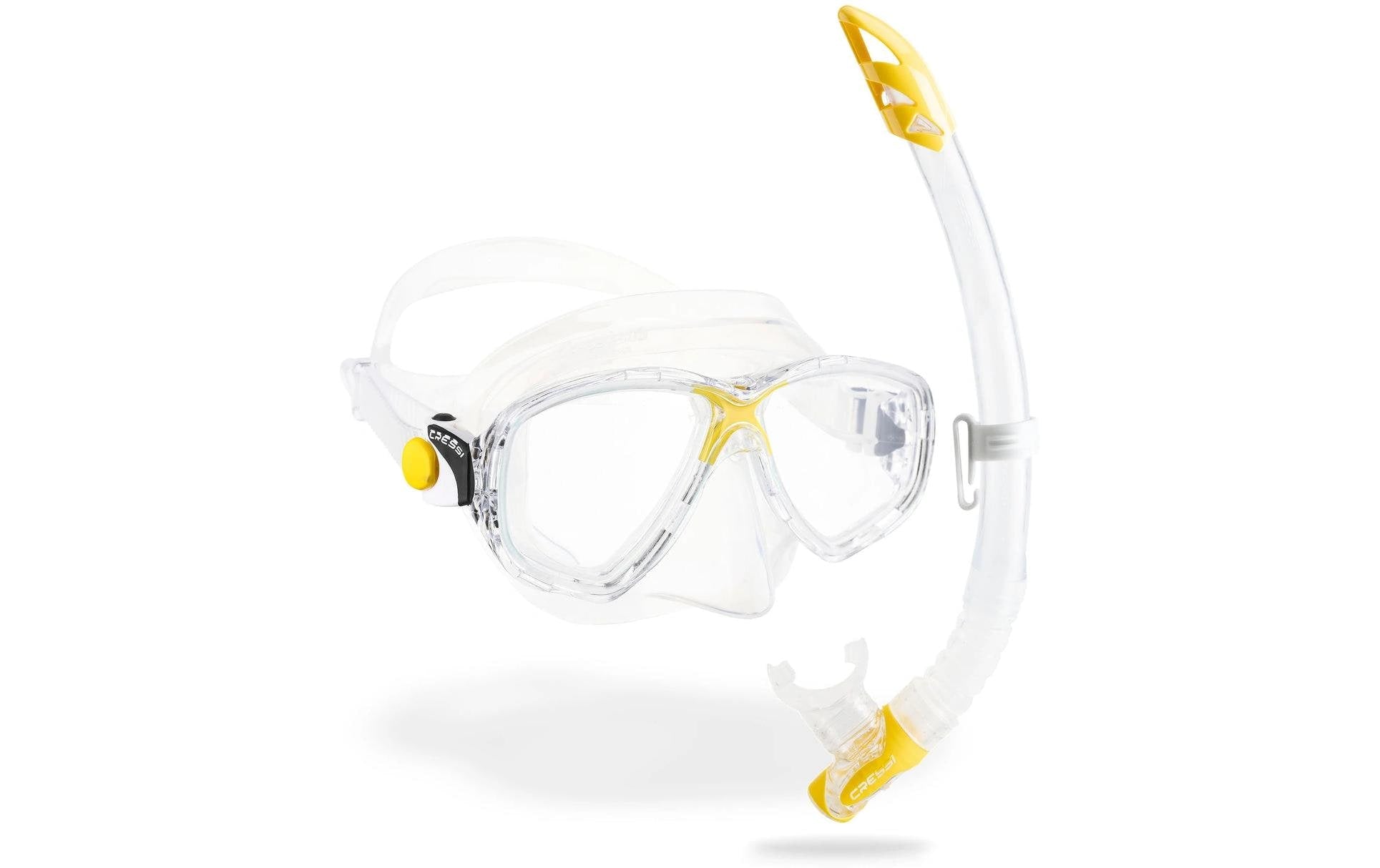 CRESSI MAREA + GAMMA COMBO CLEAR/YELLOW