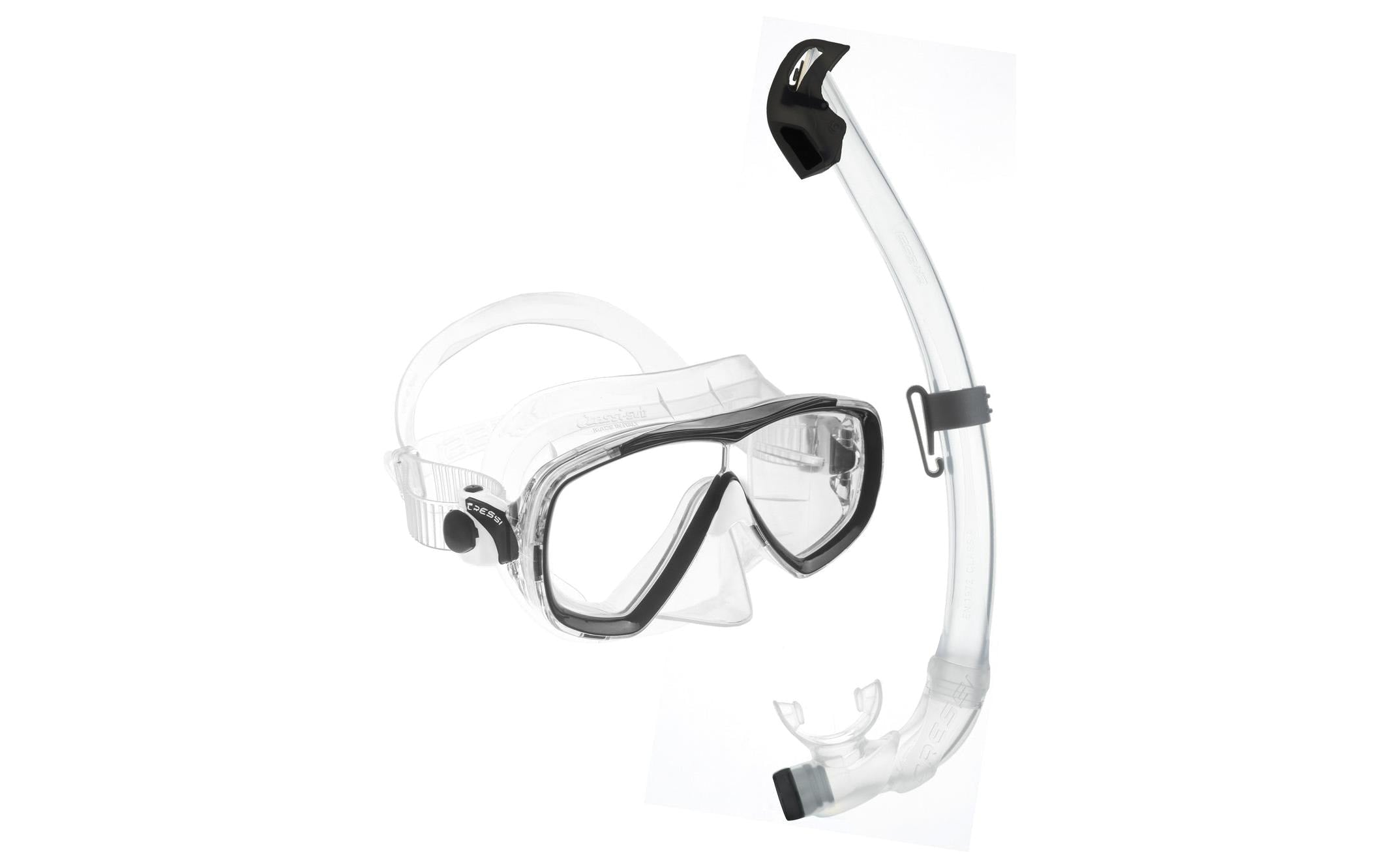 CRESSI ESTRELLA + SEAL DRY COMBO CLEAR/BLACK