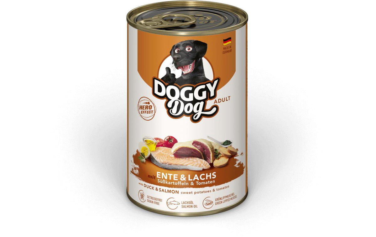 DoggyDog Dose Ente, Lachs Adult 400 g