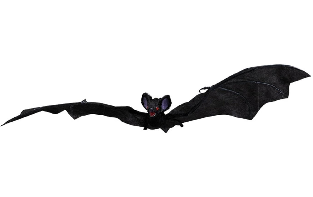 Dekomat Fledermaus, Schwarz mit Nylonfaden , 74x24cm