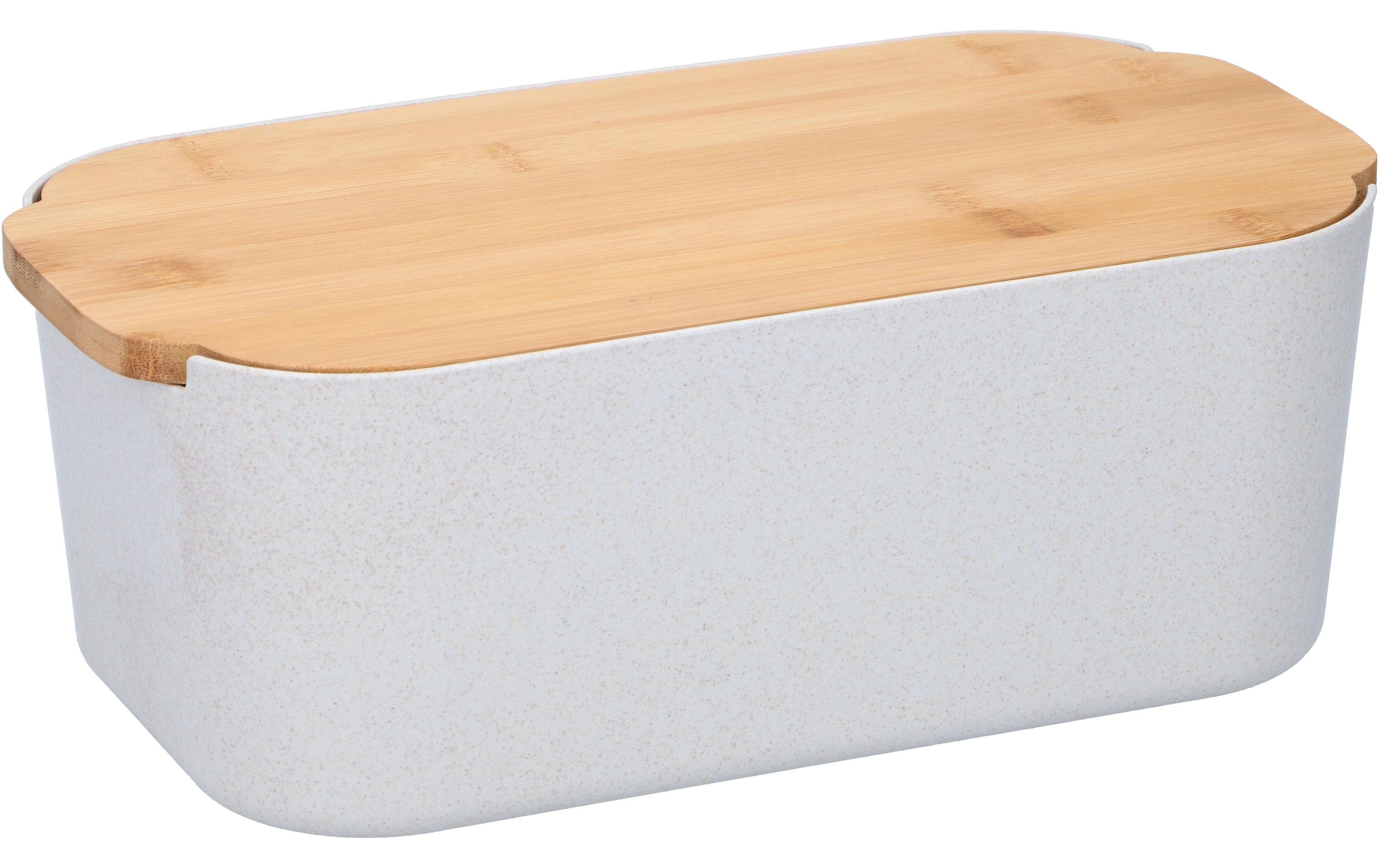 Alpina Brotkasten mit Bambusdeckel 26.5x14x9 cm, ABS, 320 gr