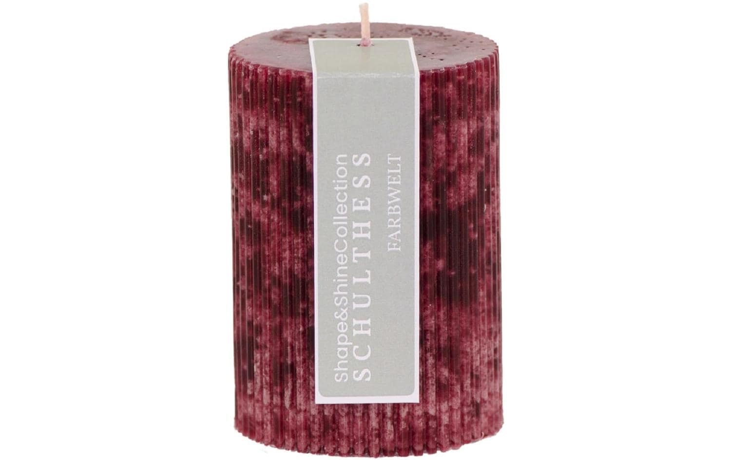 Schulthess Kerze Shape&Shine, Bordeaux 7x10 cm (DxH), Paraffin