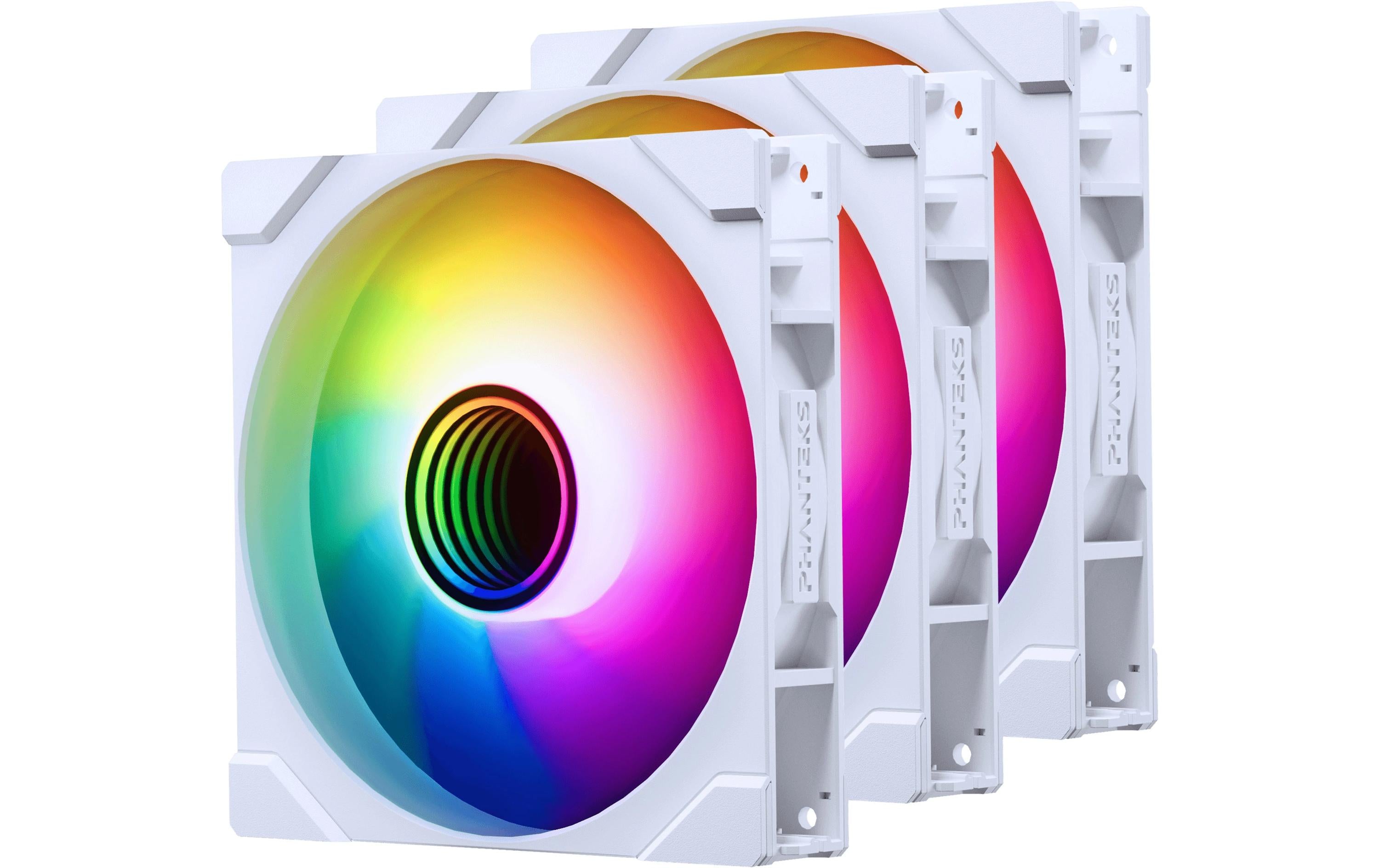 Gehäuselüfter M25 D-RGB REV 140 3er 140x140x25mm, 3er. Weiss