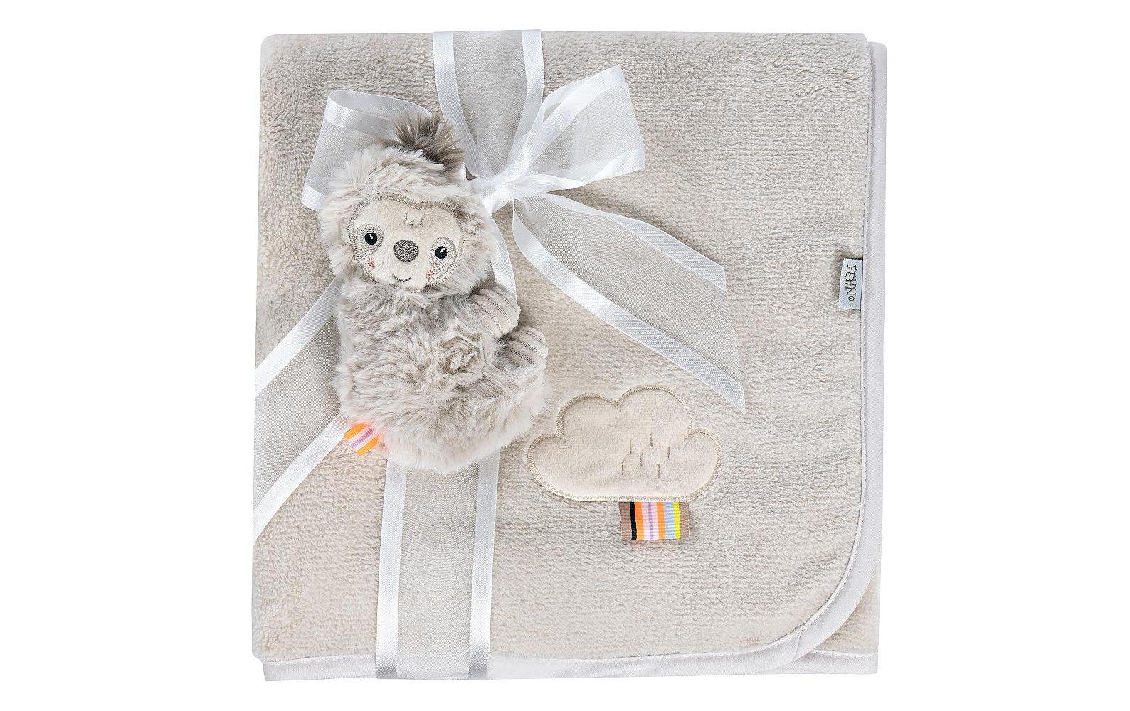 Fehn Kuscheldecke Faultier Grau/Beige ab 0+ Monaten