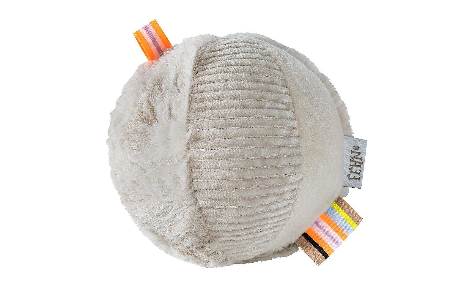 Fehn Rasselball Faultier Grau/Beige ab 0+ Monaten