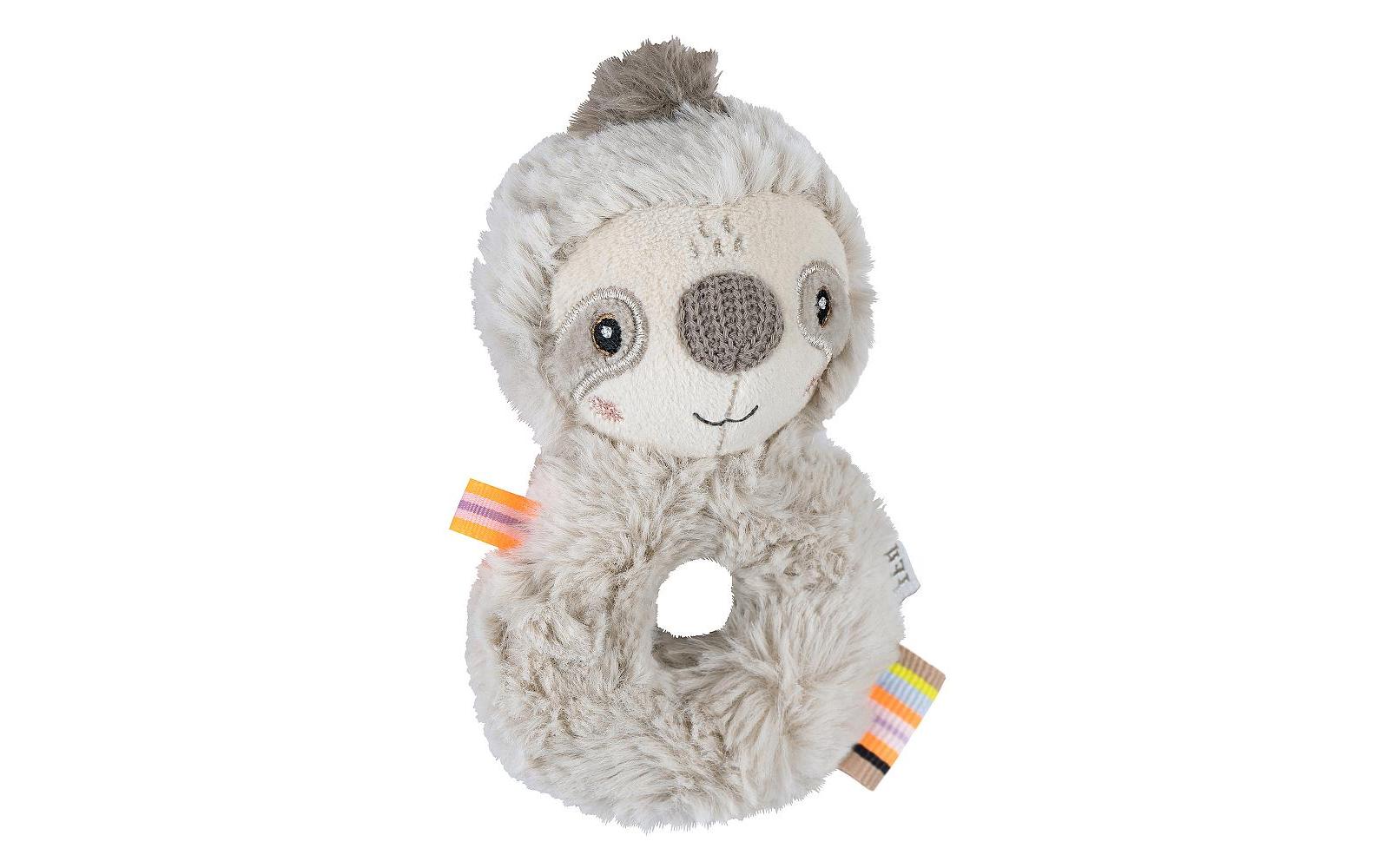 Fehn Ring-Greifling Faultier Grau/Beige ab 0+ Monaten