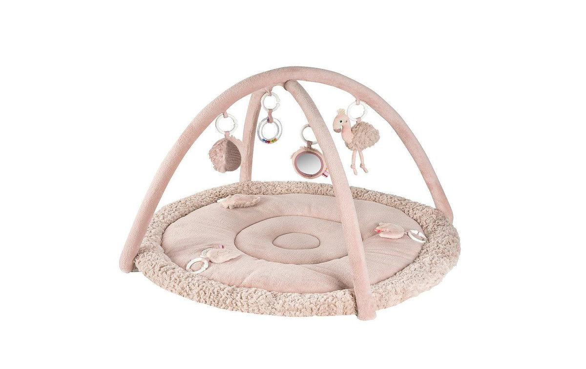 Fehn 3-D-Activity-Decke Flamingo Rose ab 0+ Monaten