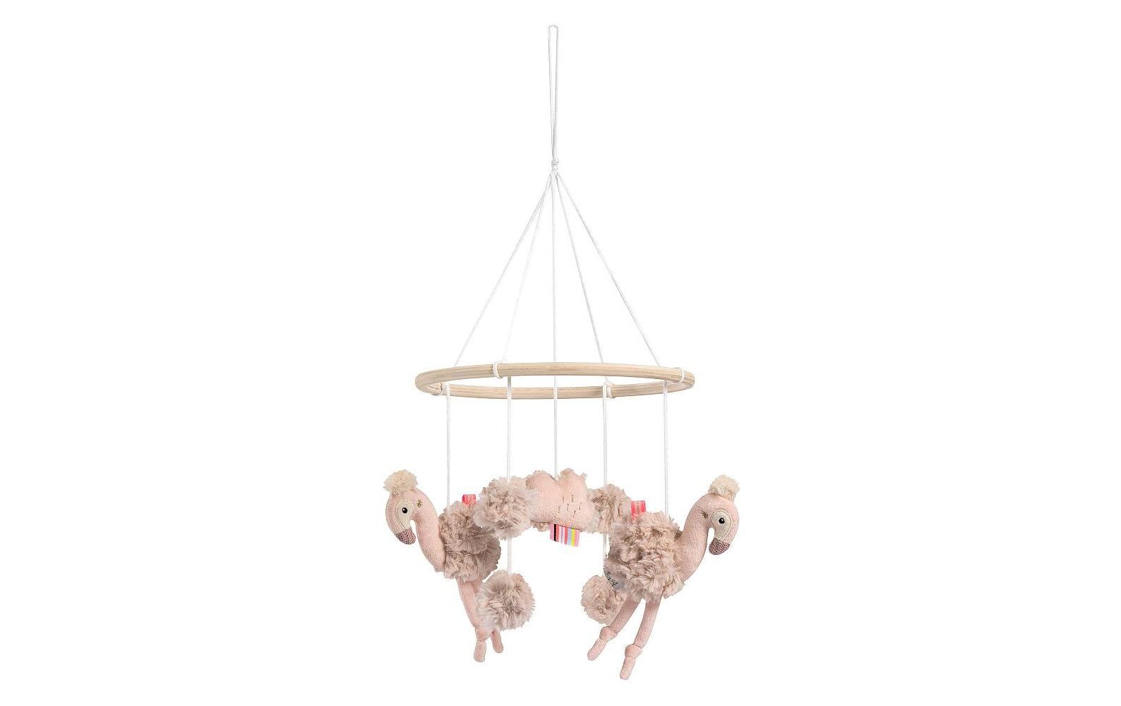 Fehn Holz-Mobile Flamingo Rose