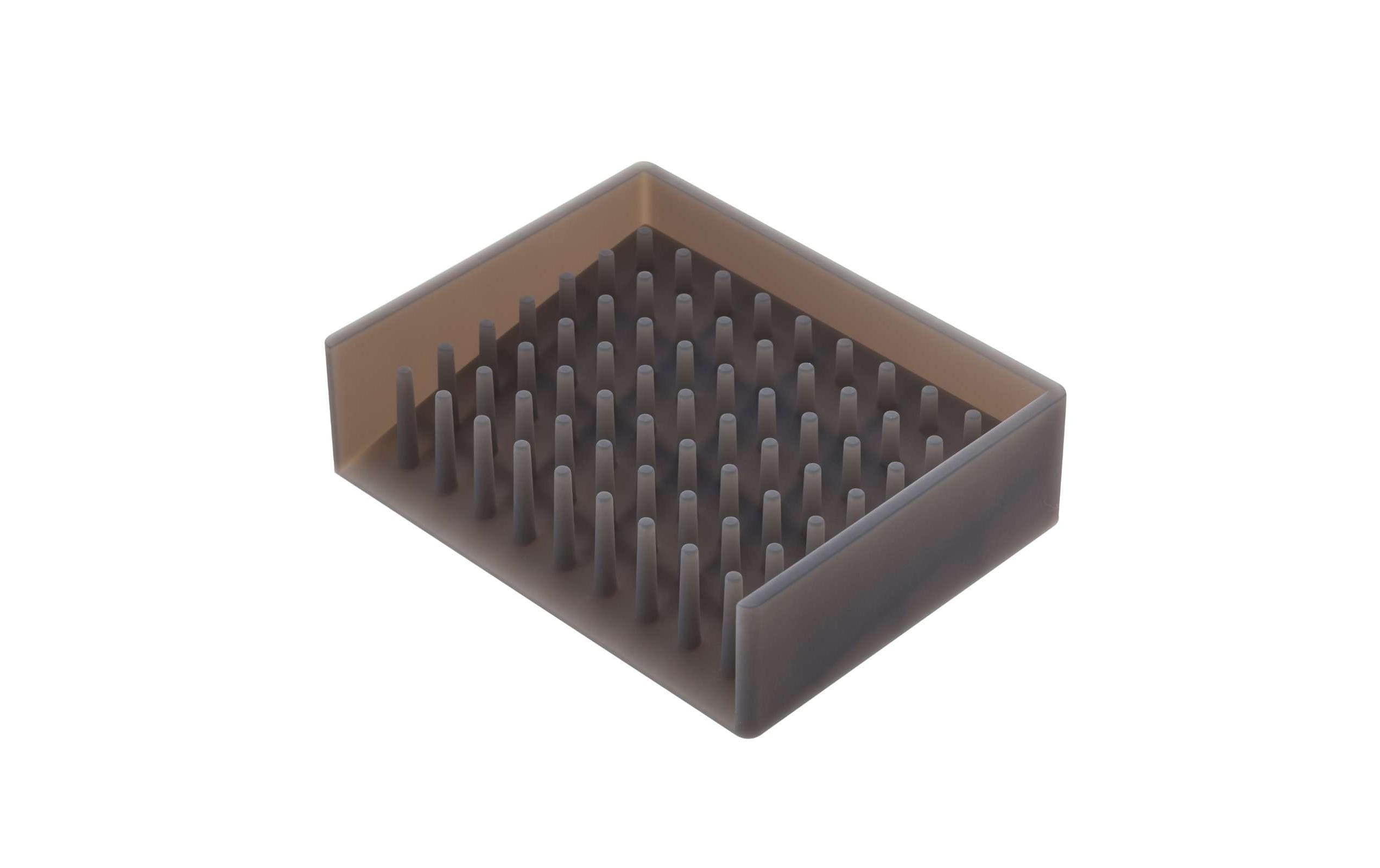 Yamazaki Seifenablage FLOAT Silikon, B 11 x T 8,5 x H 3 cm, Schwarz
