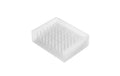 Yamazaki Seifenablage FLOAT Silikon, B 11 x T 8,5 x H 3 cm, Weiss