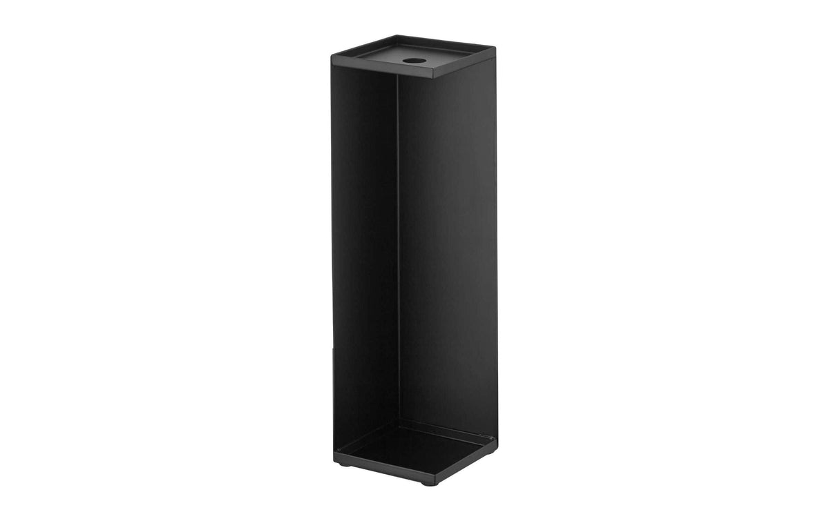Yamazaki Toilettenpapierst. TOWER Stahl, B 11,5 x T 11,5 x H 38,5 cm, Schwarz