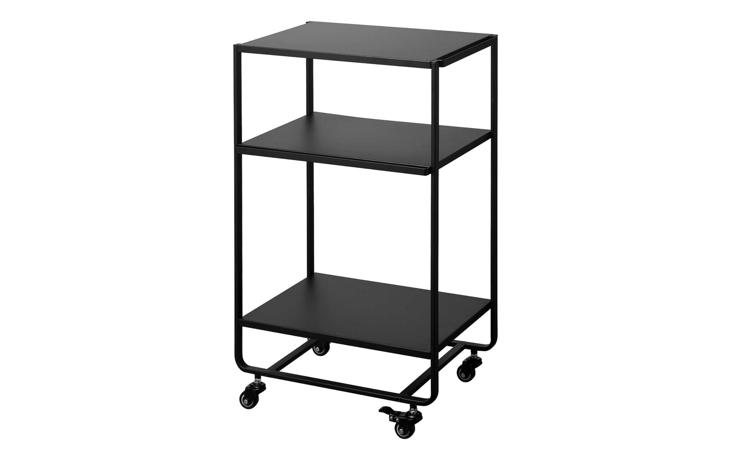 Yamazaki Rollwagen TOWER Stahl, B 38 x T 49 x H 81,5 cm, Schwarz