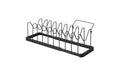 Yamazaki Pfannen Organizer Tower ABS/Stahl, ausziehbar, Schwarz