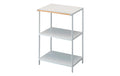 Yamazaki Küchenregal Tower Stahl/MDF, B 60 x T 46.5 x H 90 cm, Weiss