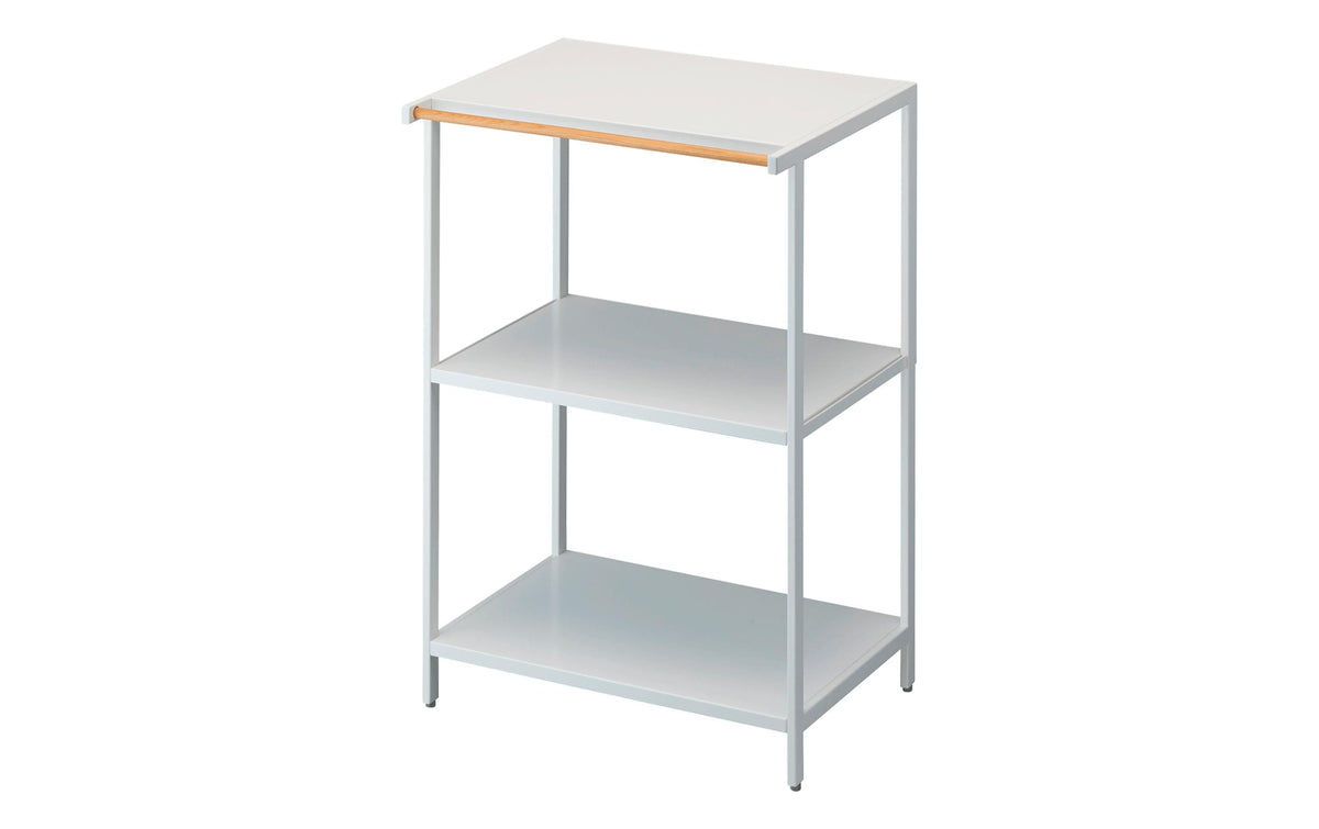Yamazaki Küchenregal Tower Stahl/MDF, B 60 x T 46.5 x H 90 cm, Weiss