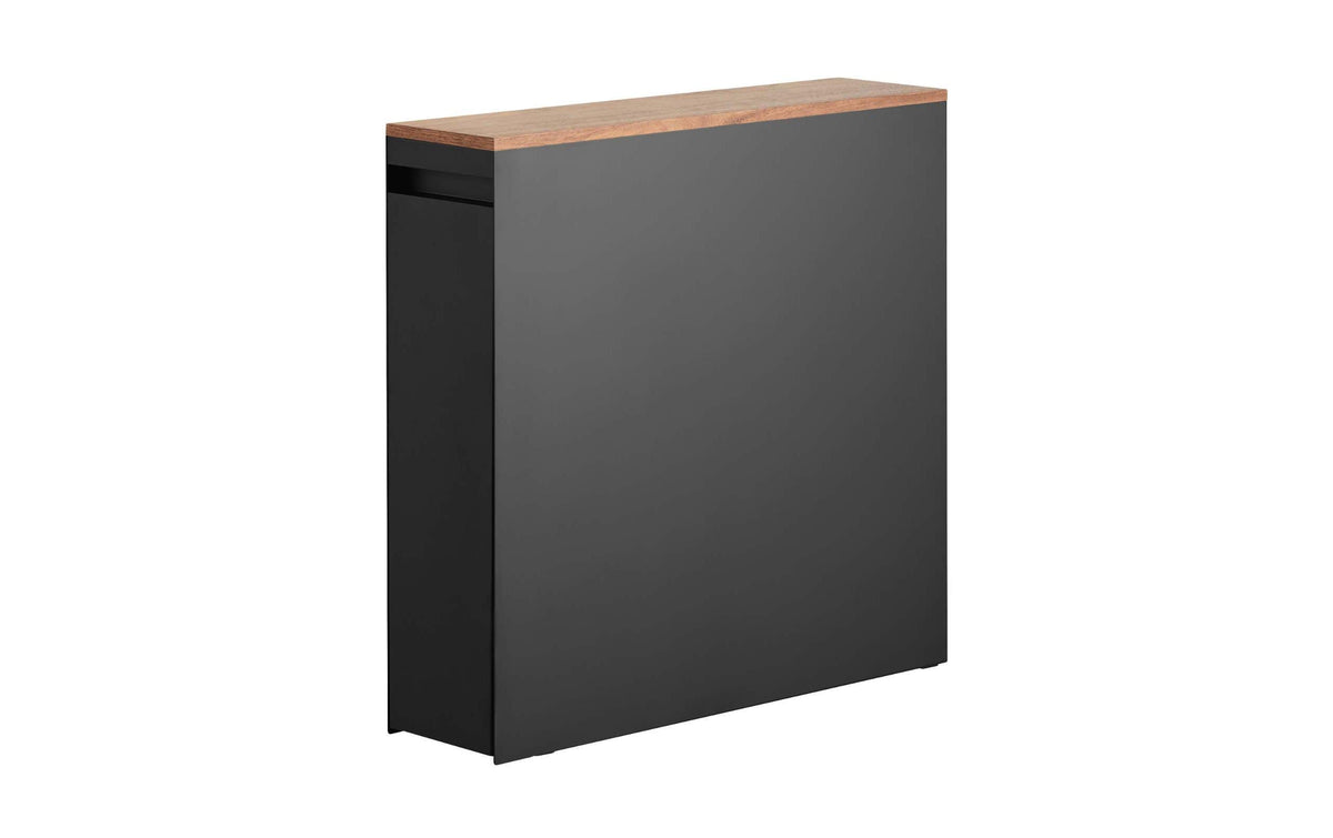 Yamazaki Nischenregal Tower Stahl/MDF, Schwarz