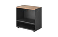 Yamazaki Aufbewahrungswagen TOWER Stahl/MDF, Schwarz