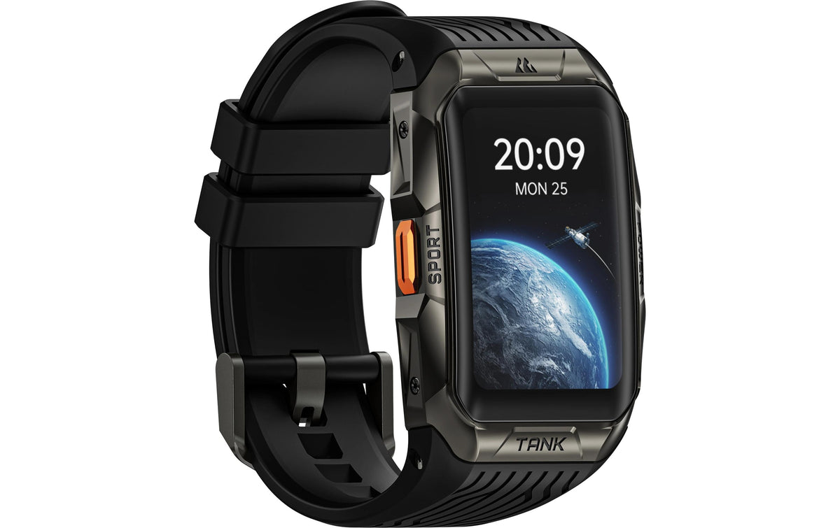 Kospet Smartwatch Tank X2 Ultra Schwarz IP69K,5ATM Smarte Tauchuhr mit AMOLED