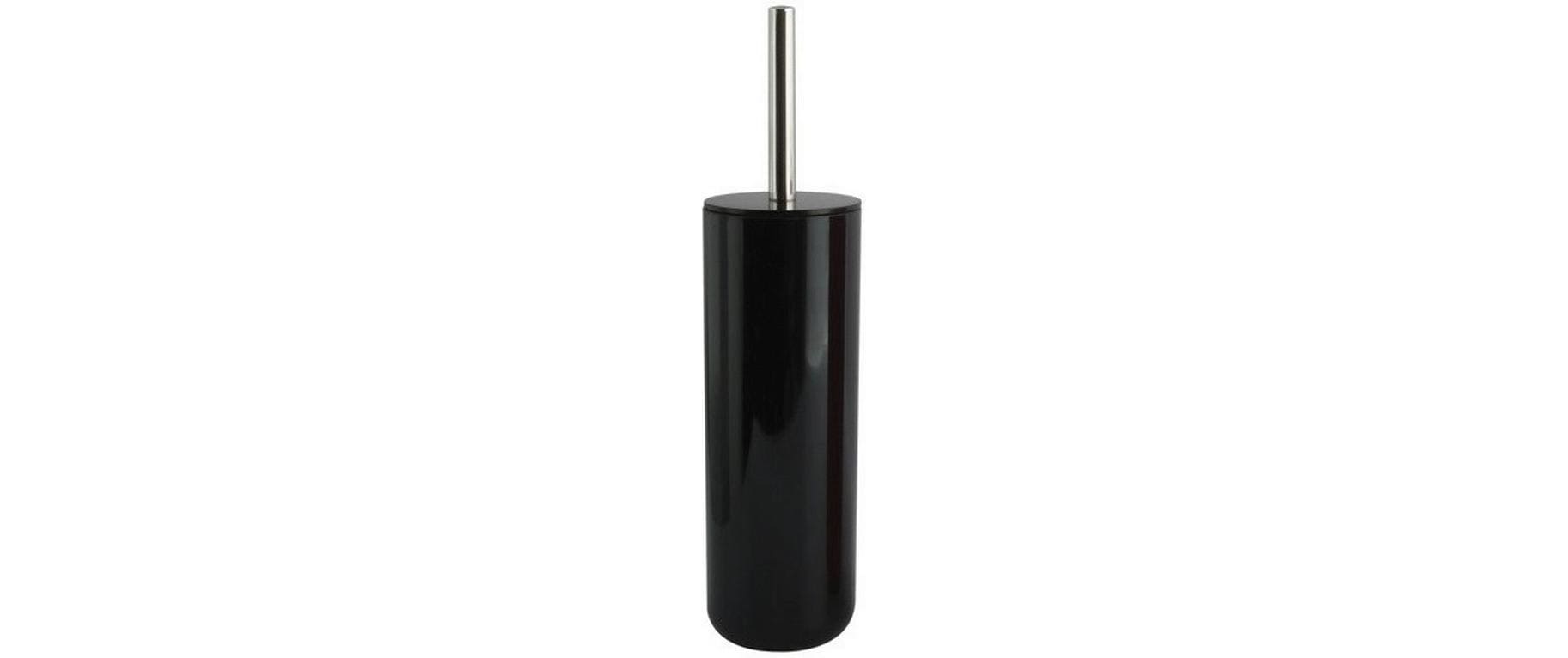 MSV Toilettenbürste Inagua schwarz, PS-Halter, 9,1 x 37,4 cm