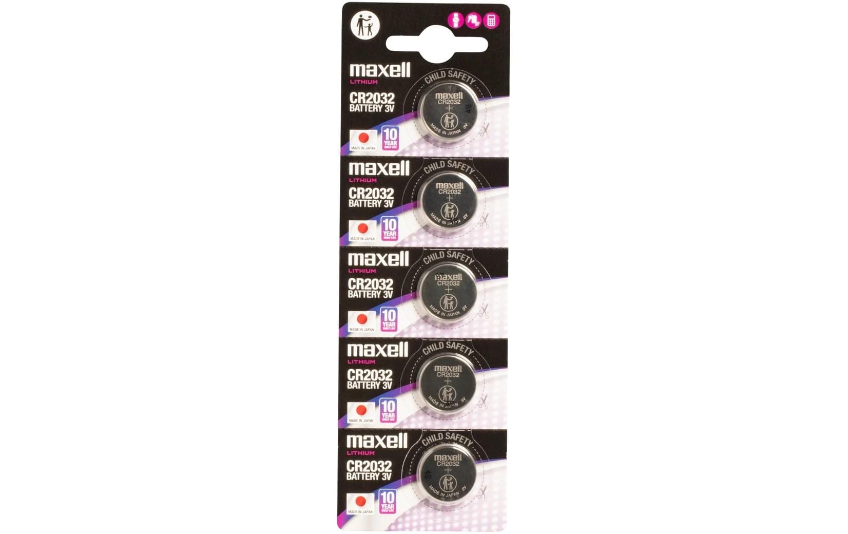Maxell  Knopfzelle CR2032 5er
