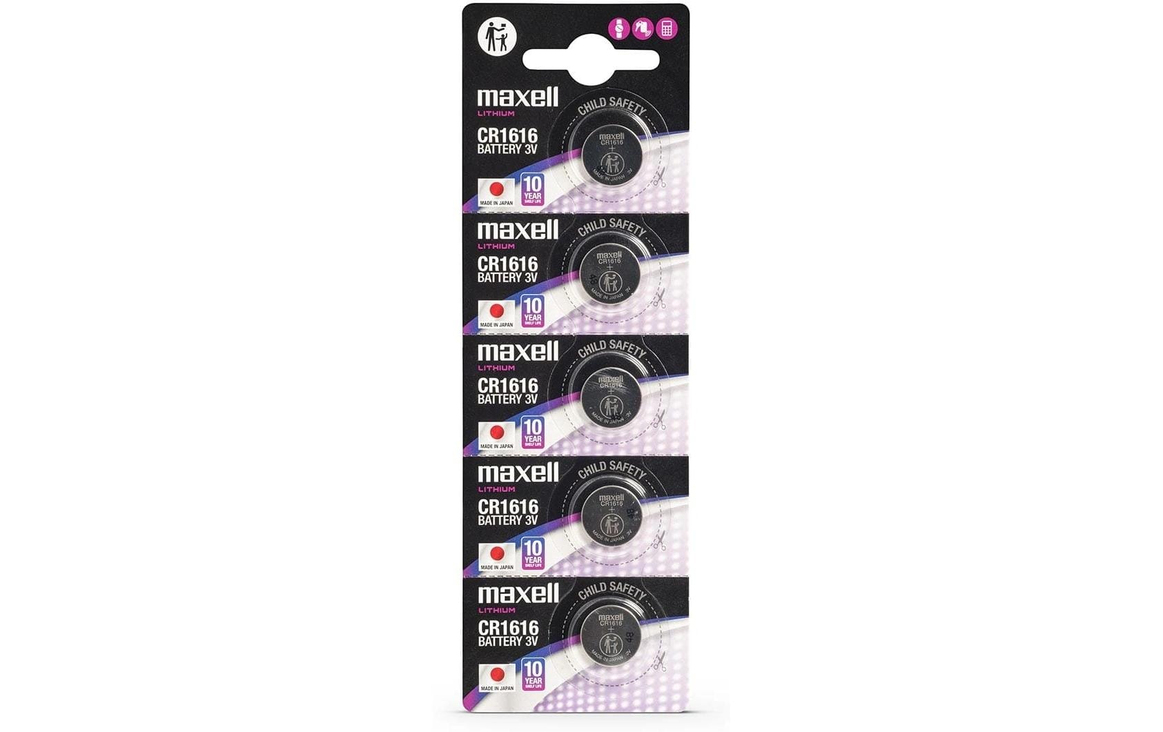 Maxell  Knopfzelle CR1616 5er