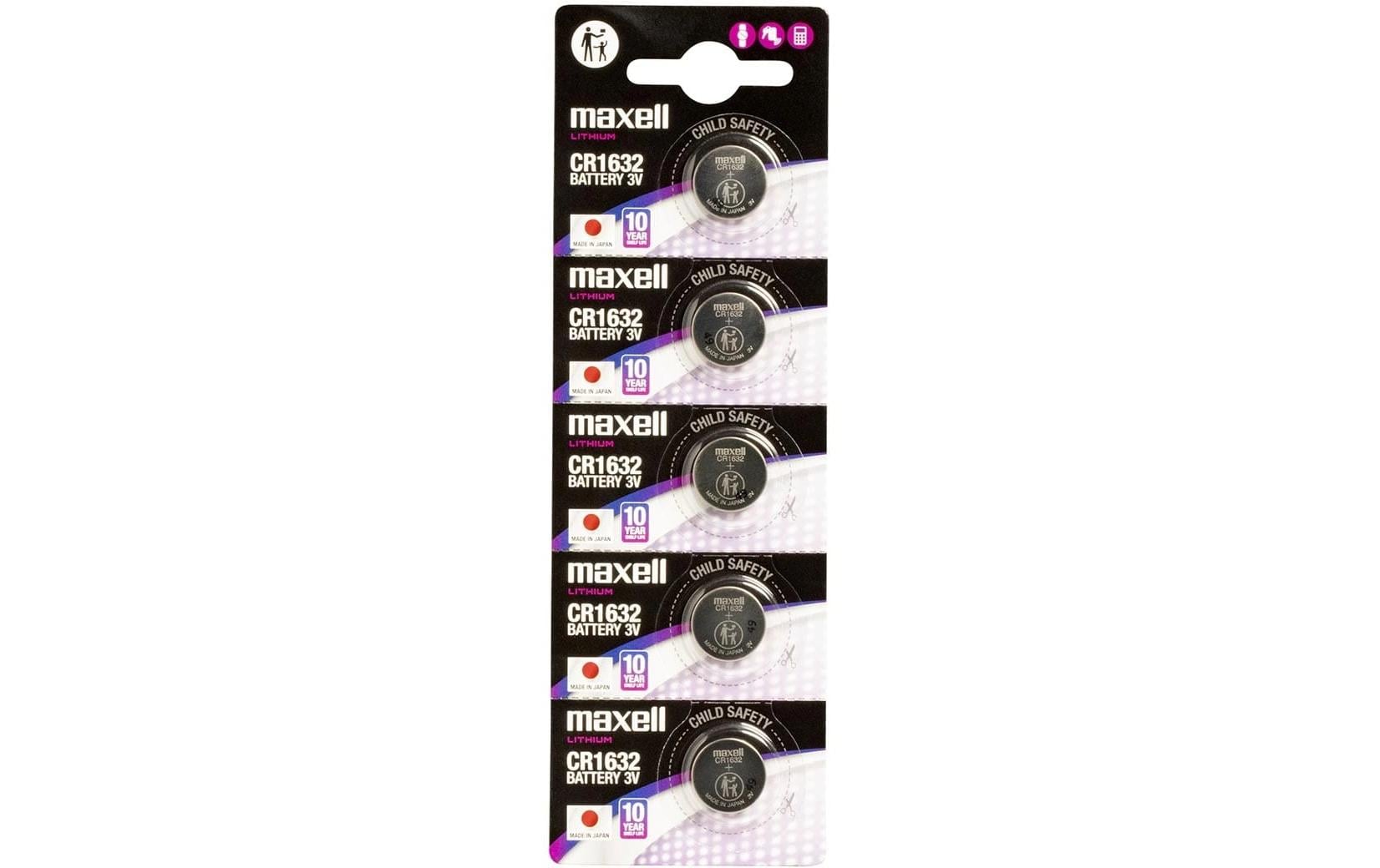 Maxell  Knopfzelle CR1632 5er
