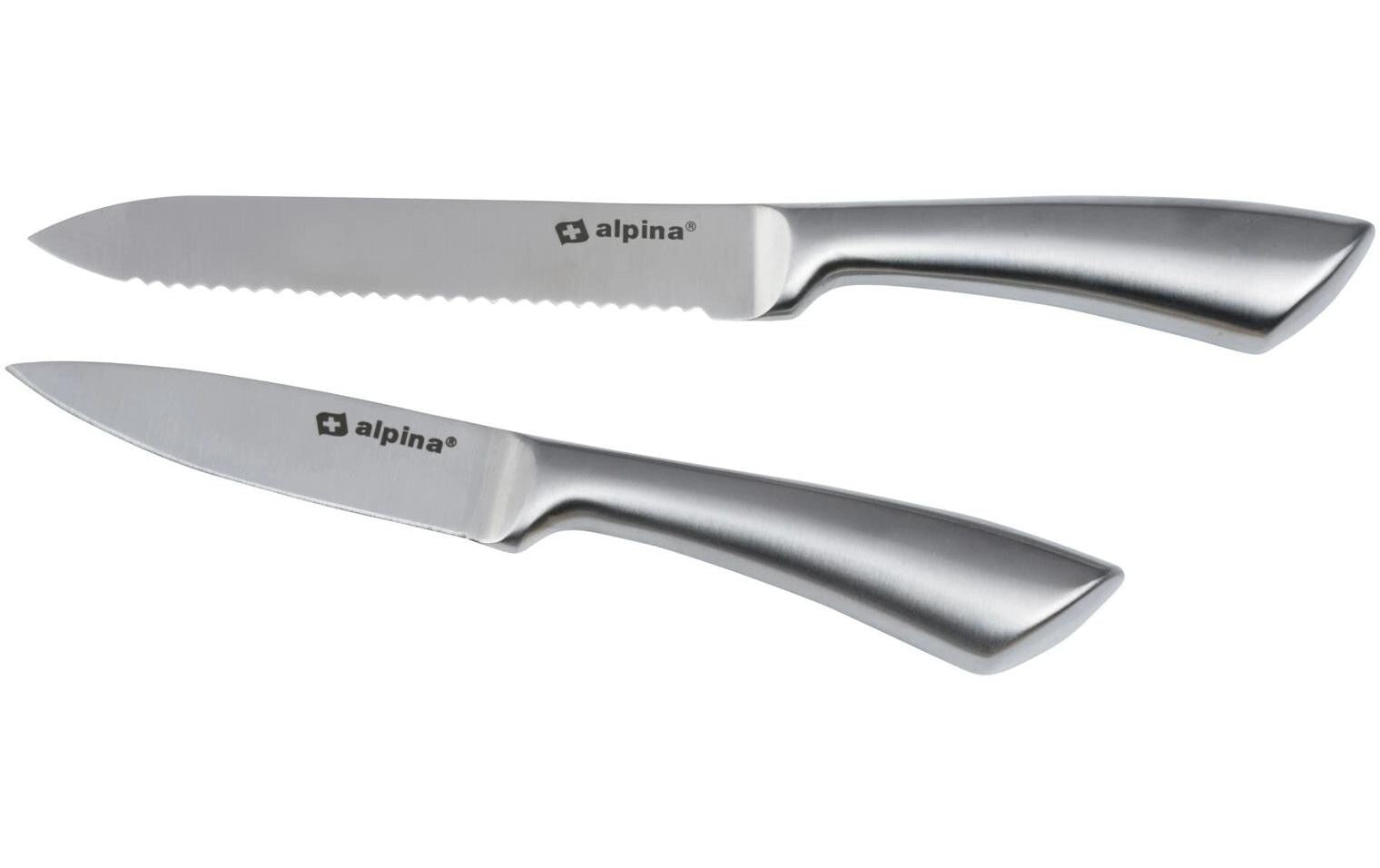 Alpina Kochmesser-Set, 2-teilig Metall, 20 & 24 cm