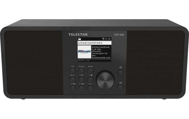Telestar WLAN-Digitalradio TOP 250 Schwarz, Internet, BT 5.3, USB-Rec, App
