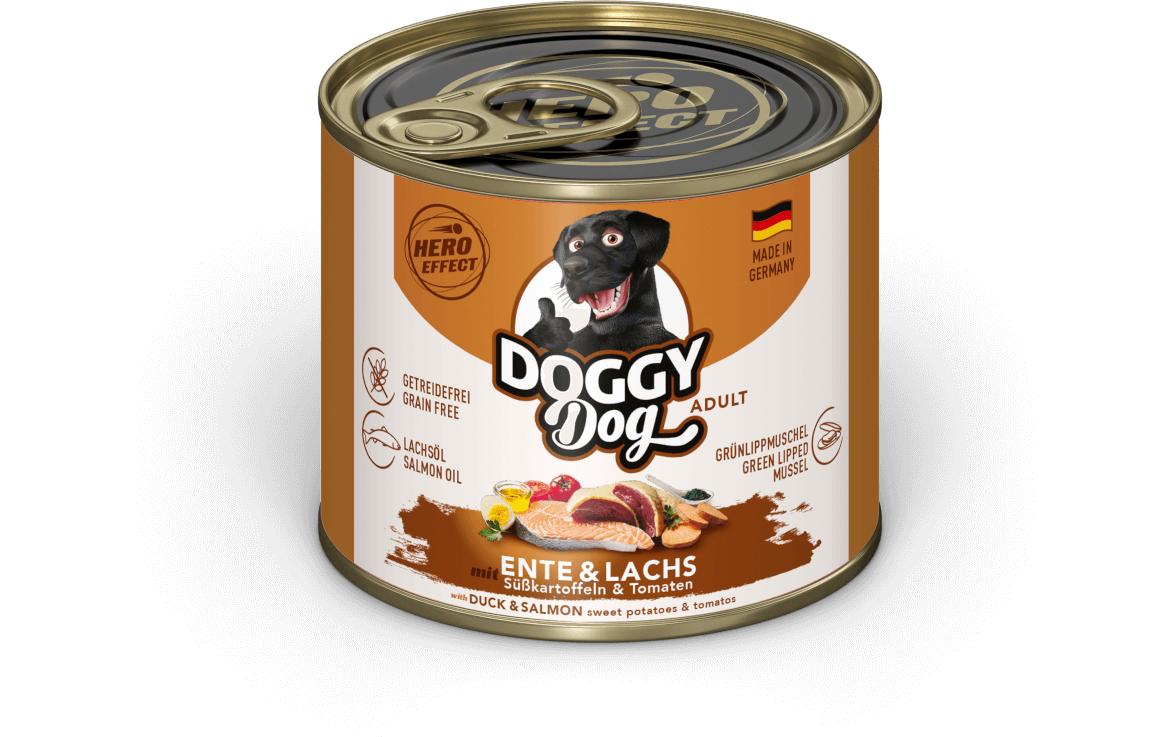 DoggyDog Dose Ente, Lachs Adult 200 g