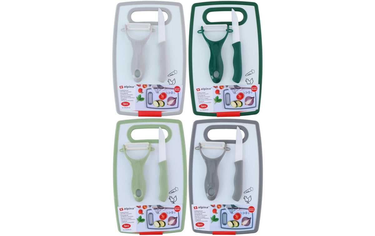 Alpina Sparschäler mit Messer, assortiert 25x16x1.2 cm, 252g, PP/CE Shk/Inl