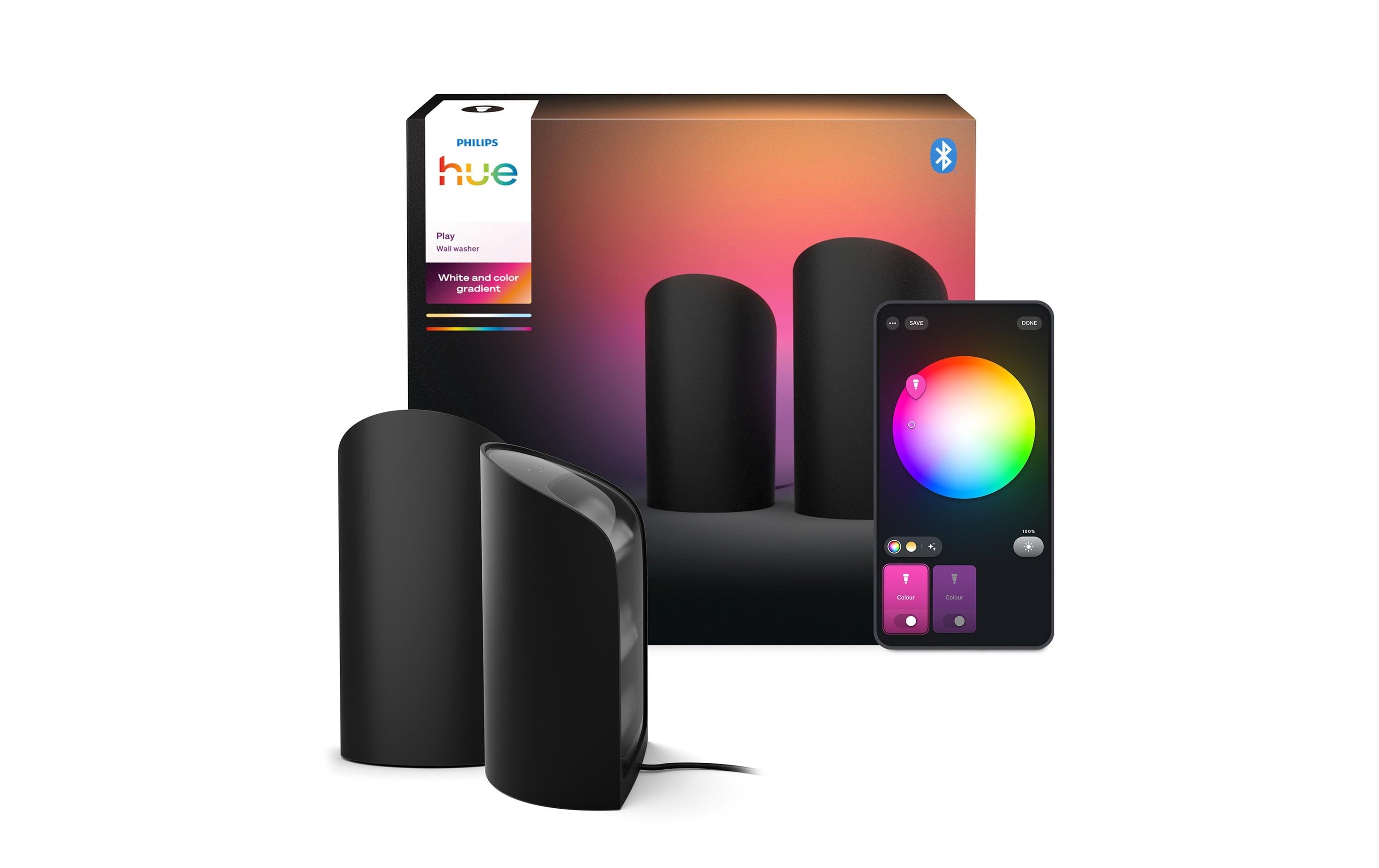 Philips Hue Play Wallwasher schwarz, duo