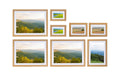 COCON Bilderrahmen Set à 8, natur MDF, Kunststoff Abdeckung