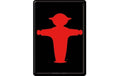 Nostalgic Art Postkarte Ampelmann Rot Metall, 14x10 cm, Papierbeschichtet,Couvert