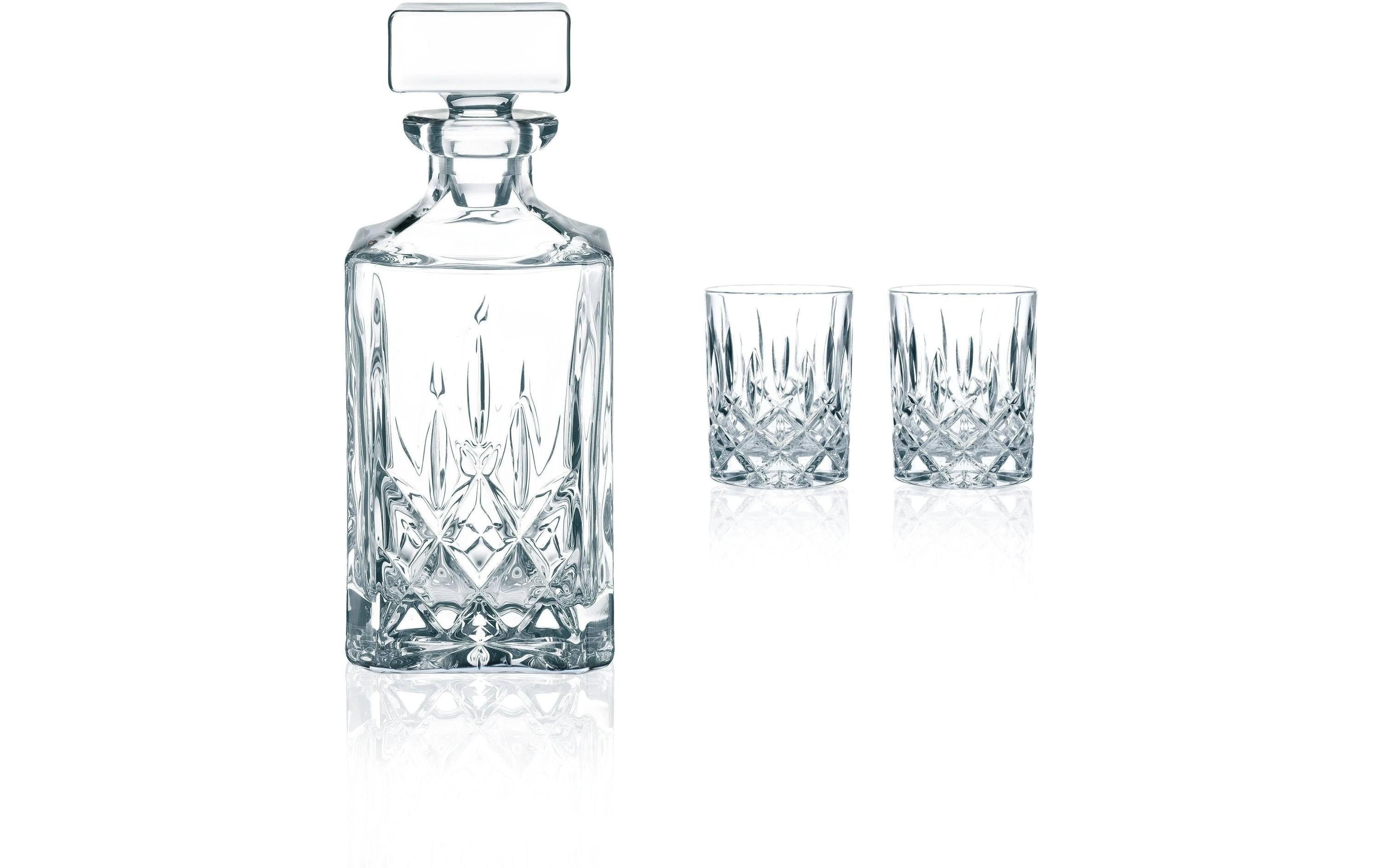 Nachtmann Noblesse Whisky Glas Set 3tlg, 2 Gläser, 1 Karaffe