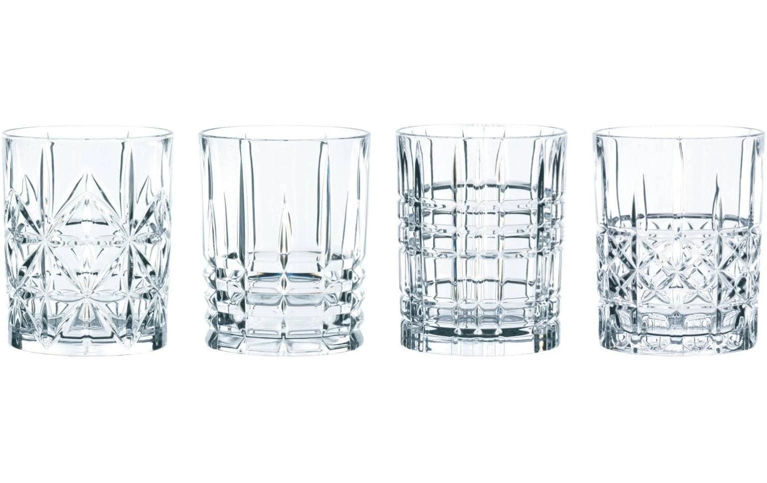 Nachtmann Highland Tumbler Set 4 Stk. 4 verschiedene Gläser Schliffs