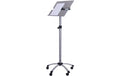 Rocada mobiles Rednerpult Metall silber