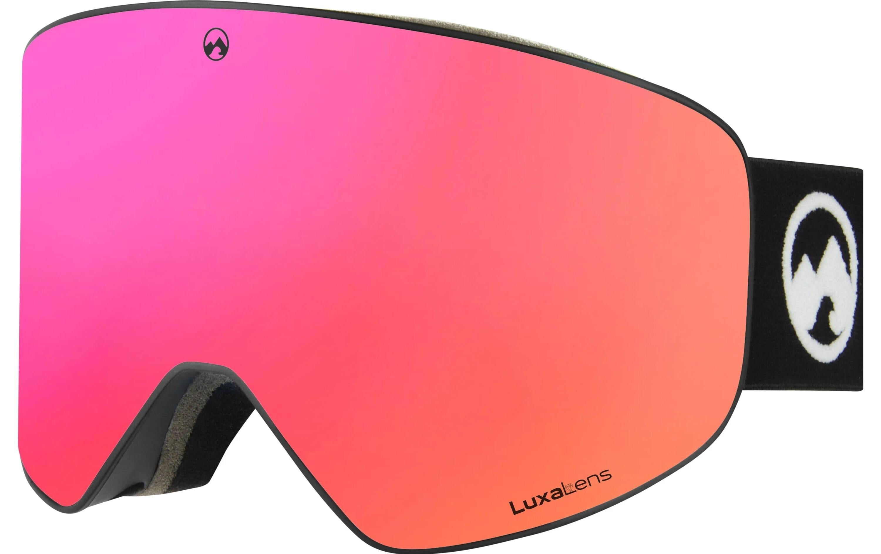 MowMow Goggle Stealth red / black strap