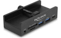 Delock Externer USB Hub, 3 Port, CardReader 1xUSB-C, 2xUSB-A, 1xSD Slot, 1xmicroSD Slot