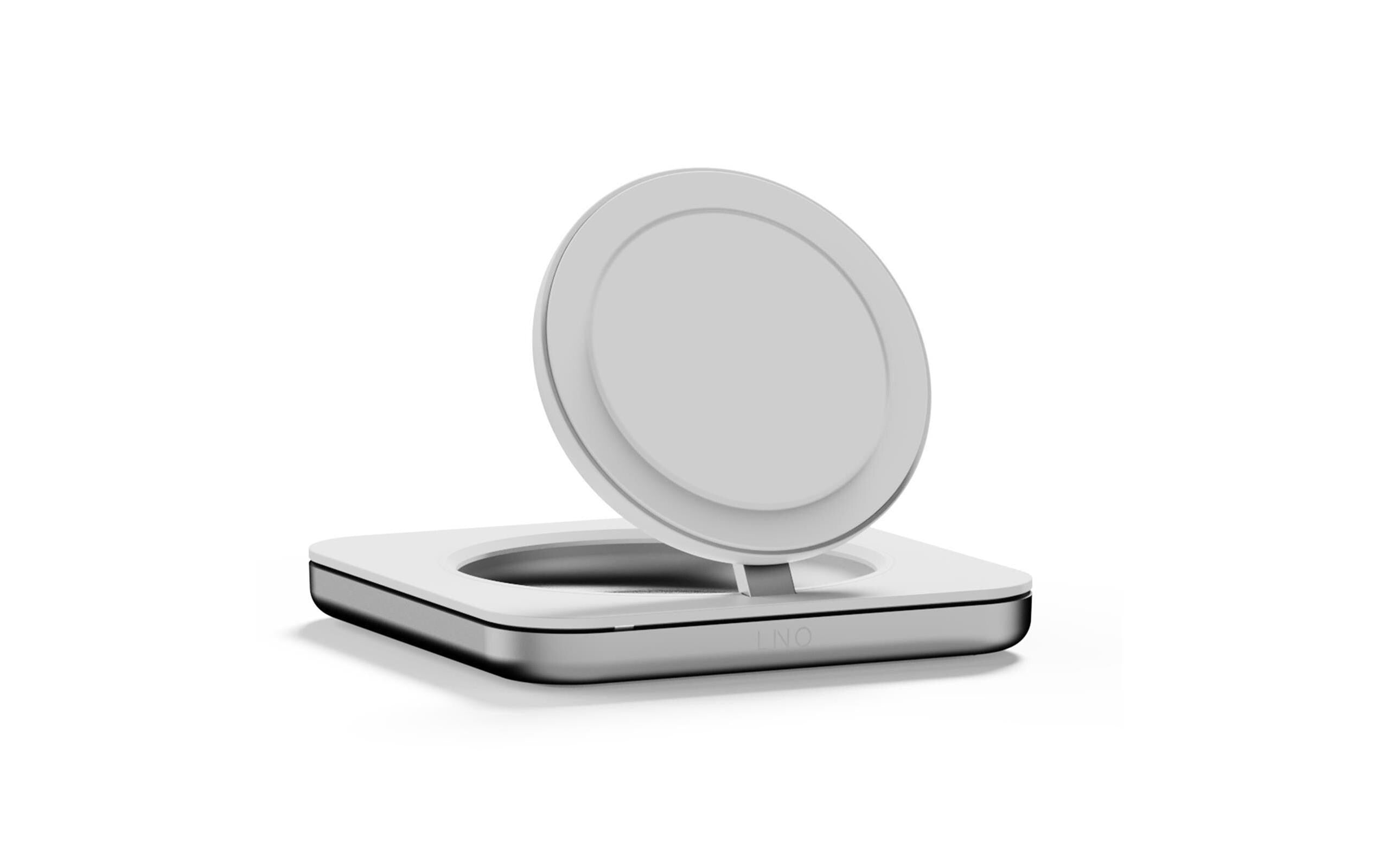 LinQ 2in1 Wireless Charger Nightstand weiss