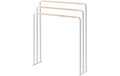 Yamazaki Handtuchständer PLAIN Stahl/MDF, B 70 x T 19 x H 83 cm, Weiss